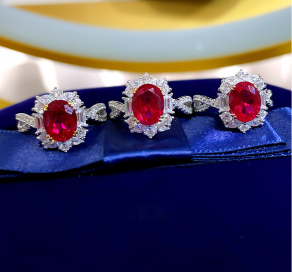 3 Carat Ruby Adjustable Open Ring – Timeless Elegance with a Modern Twist - Image 3