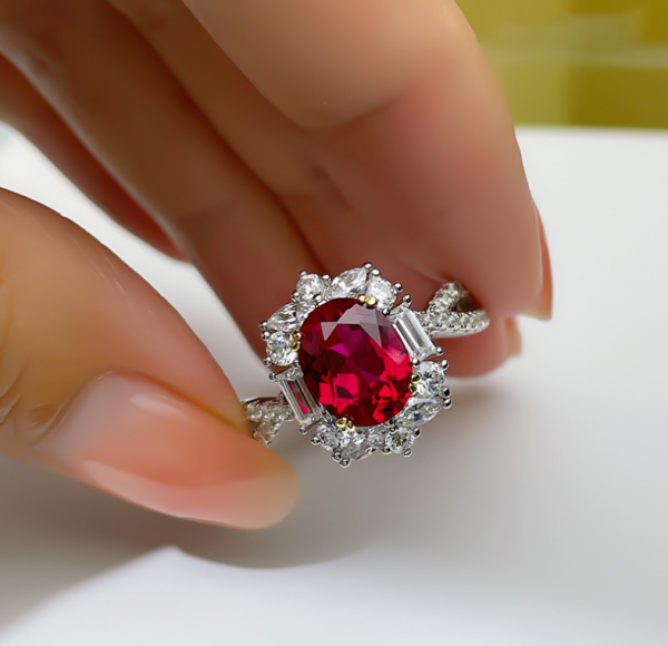 3 Carat Ruby Adjustable Open Ring – Timeless Elegance with a Modern Twist - Image 5