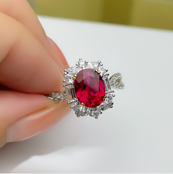 3 Carat Ruby Adjustable Open Ring – Timeless Elegance with a Modern Twist - Image 6